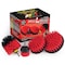 Drill Brush Power Scrubber By Useful Products 7 in W 5 in L Brush, Red R-S-542O-QC-DB - alternate 1